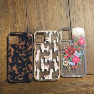 Set of three iPhone 11 Pro cases